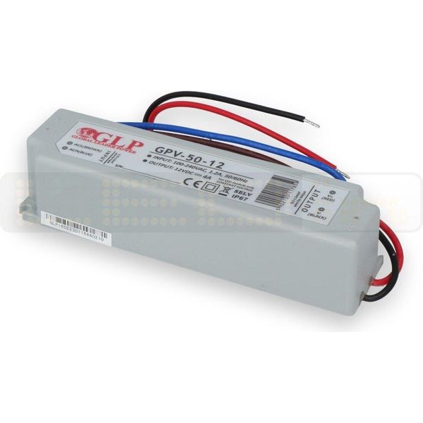 Trasformatore Led 48W 4A 12V Alimentazione Driver Trasformatore Impermeabile IP67 Per Illuminazione Strisce Led-image