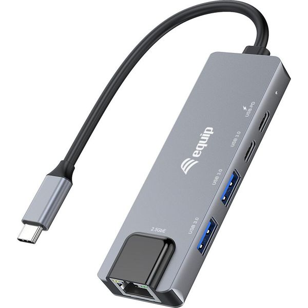 Equip 133496 Equip Adapter USB-C -> RJ45 10/100/1000/2500 Mbps + Usb 3.2-image