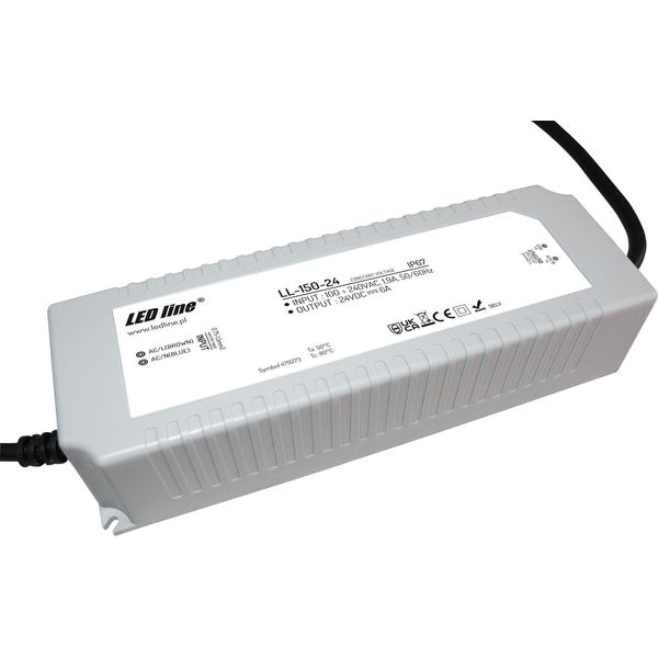 Trasformatore Led 150W 6A 24V Alimentazione IP67 Trasformatore Impermeabile Per Illuminazione Lampadine Led-image