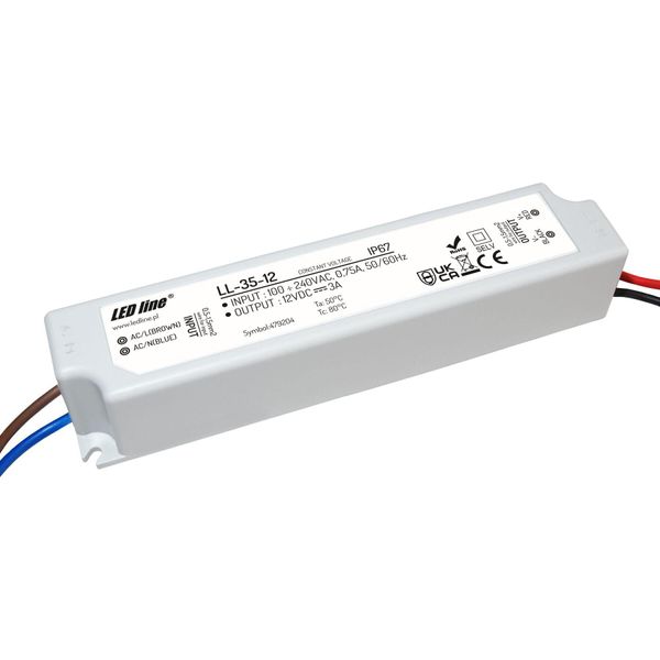 Trasformatore Led 35W 3A 12V Alimentatore IP67 Trasformatore Impermeabile Per Illuminazione Lampadine Led-image