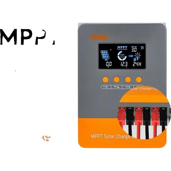 Regolatore Di Carica Solare Mppt, Corrente Massima 60A, Supporto Di Tensione Versatile, 60A Mppt, 12V 24V 36V 48V-image