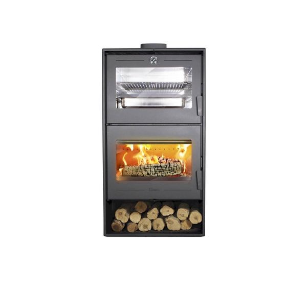 Stufa A Legna Con Forno Lacunza Modello Altea-image