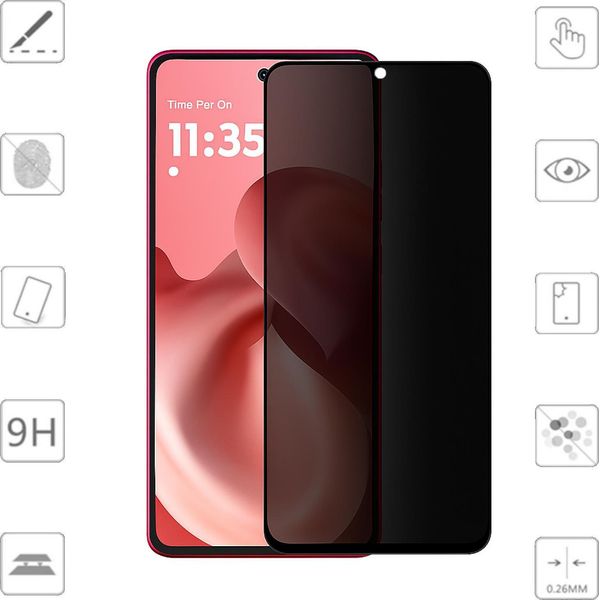 Per Motorola Moto G86 5G 1X 2.5D 0,26Mm Privacy 9H Pellicola Di Vetro Temperato-image