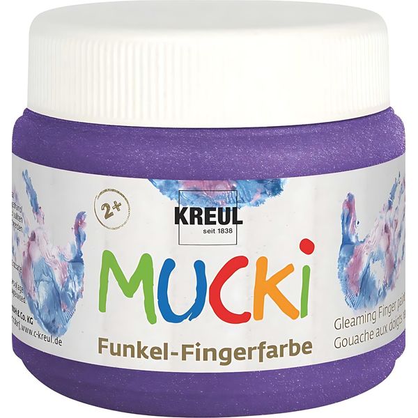Kreul Vernice Scintillante Per Dita "Mucki"" Viola Magico 150 Ml"-image