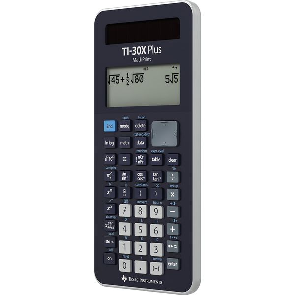 Texas Instruments TI-30X Plus Mathprint - Calcolatrice Scientifica - Pannello Solare, Batteria-image