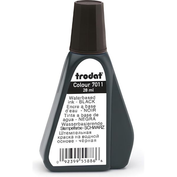 Trodat Stempel 87987 Trodat Stempelfarbe Schwarz 28ML 7011/SB-image