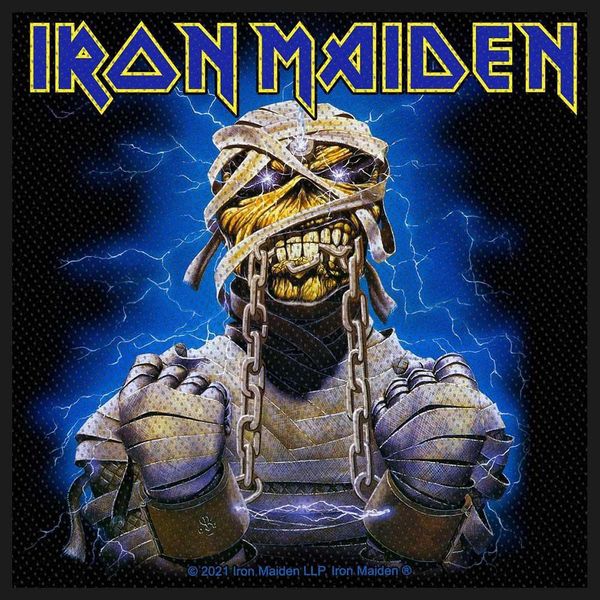 Iron Maiden - Toppa "Powerslave"" - Poliestere RO3630 (Taglia Unica) (Nero/Blu)"-image
