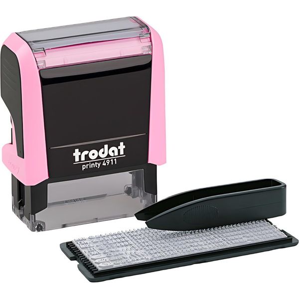 Trodat 4911 Typomatic Timbro Autoinchiostrante Testo/Data-image
