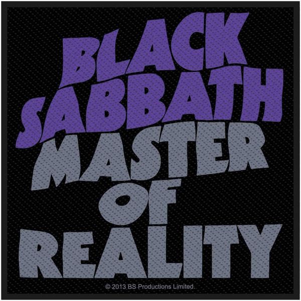 Black Sabbath - Taglia Standard - Toppa "Master Of Reality"" - Poliestere RO1125 (Taglia Unica) (Nero/Viola/Grigio)"-image