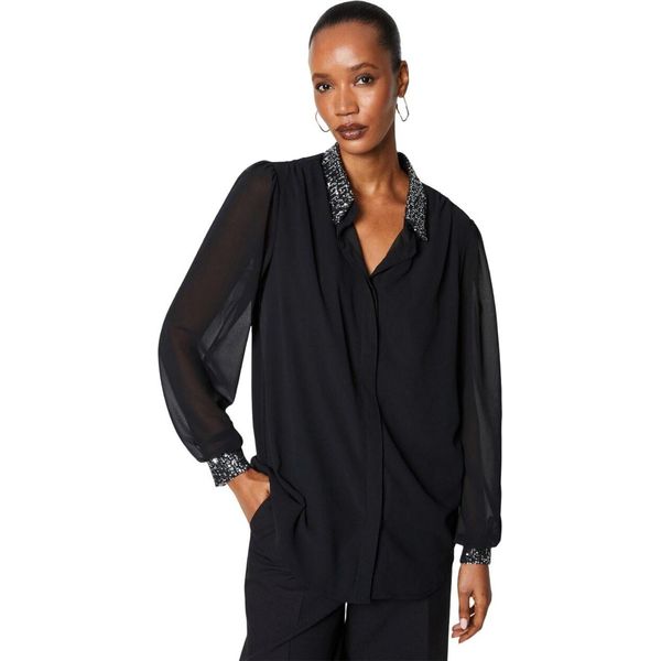 Principles - Camicetta Con Colletto Per Donna DH6737 (40 It) (Nero)-image