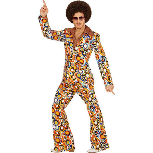 Abito Groovy Anni '70 Da Uomo Schlager Taglie Da S A 2XL - Bubbles S - 48/50-image