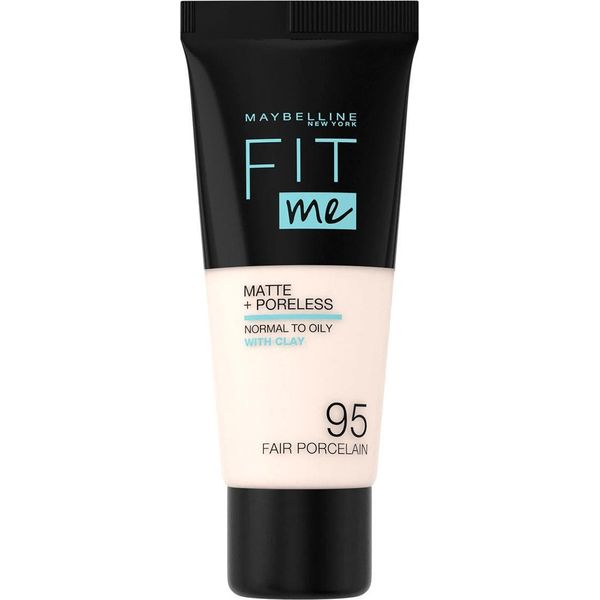 Maybelline, Fit Me Matte + Poreless, Liquid Foundation, 95, Fair Porcelain, 30 Ml-image