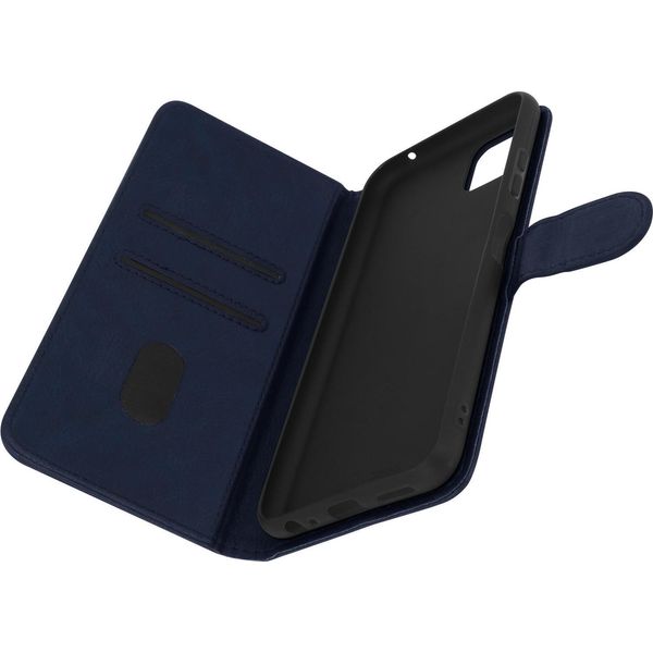 Avizar, Custodia Flip Con Portafoglio, Custodia In Ecopelle Per Samsung Galaxy A22 5G, Blu Scuro-image
