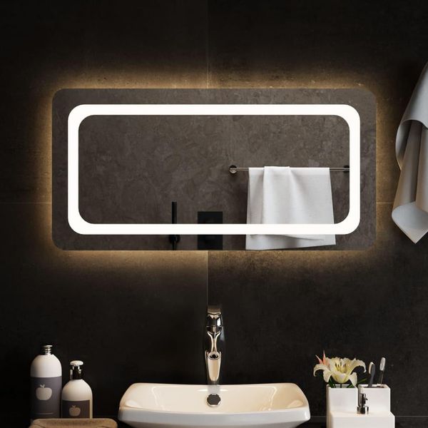 The Living Store Specchio Da Bagno A Led 80X40 Cm-image