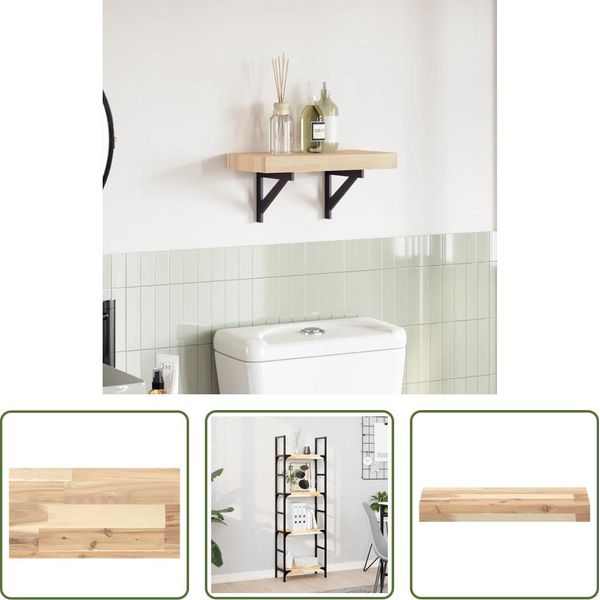 The Living Store Piano D'appoggio 60X20X4 Cm Rettangolare In Legno Massiccio Di Acacia-image
