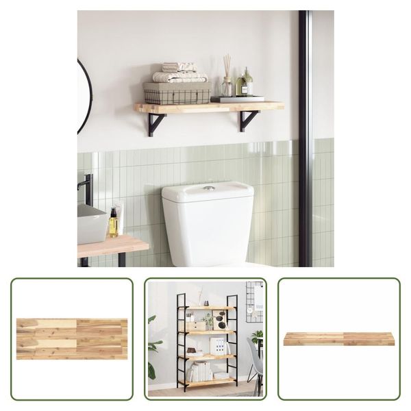 The Living Store Piano Tavolo 80X30X4 Cm Rettangolare In Legno Massiccio Di Acacia-image