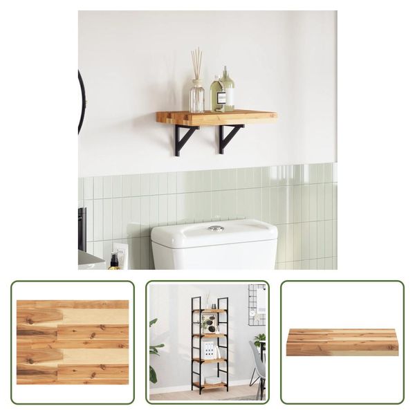 The Living Store Piano D'appoggio 60X30X4 Cm Rettangolare In Legno Massiccio Di Acacia-image