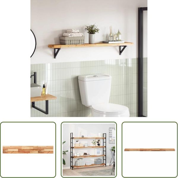 The Living Store Piano D'appoggio 160X20X4 Cm Rettangolare In Legno Massiccio Di Acacia-image