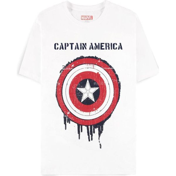 Maglietta Capitan America Herren Brave New World - Shield Weiß Xxl-image
