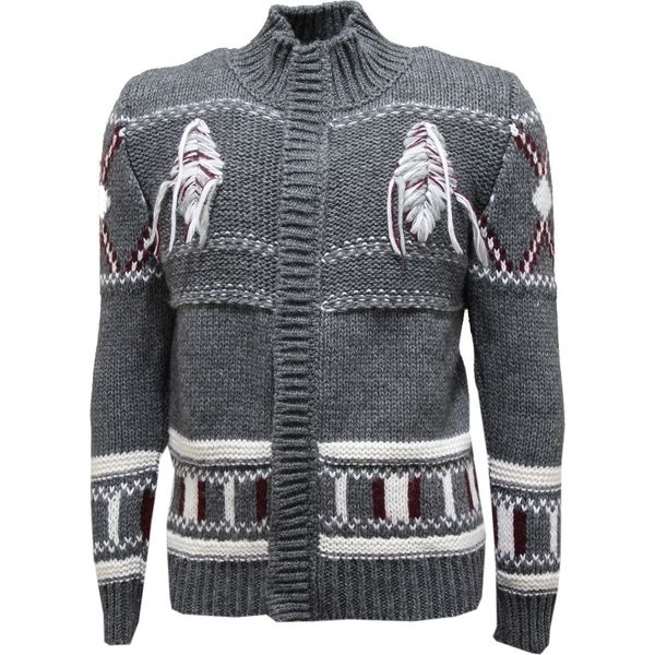 0242N Maglione Uomo Daniele Alessandrini Grigio Sweater Men-image
