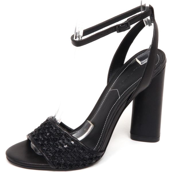 E9496 Sandalo Donna Black Kendall + Kylie Tissue/Leather Sandal Shoe Woman-image