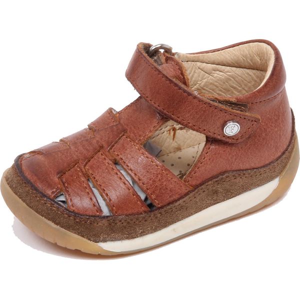 F7302 Sandalo Bimbo Boy Baby Brown Falcotto Primi Passi Vintage Effect Shoe-image