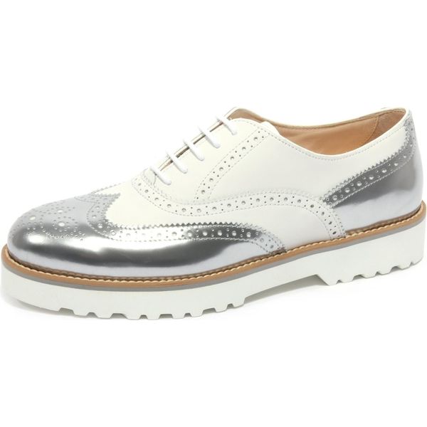 B1696 Scarpa Inglese Donna Hogan Route Francesina Sneaker Bianco Shoe Woman-image