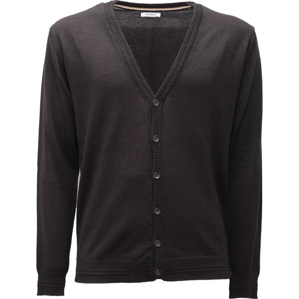 5222AF Cardigan Uomo OFFICINA36 Black Wool Blend Sweater Man-image