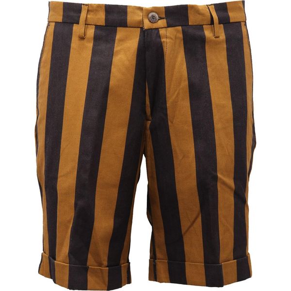 4495AF Bermuda Uomo Michael Coal Cotone/Linen Striped Short Pant-image