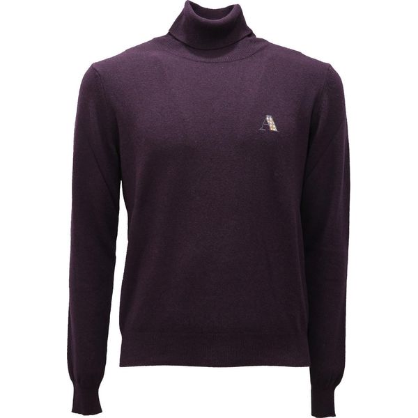 5340AF Maglione Uomo Aquascutum Purple Viscose/Wool Turtleneck Sweater Man-image
