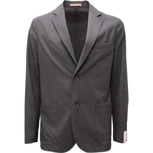 1806AG Giacca Uomo Cruna Grey Light Wool Jacket Man-image