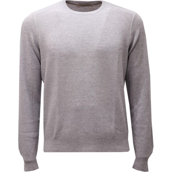 1912AE Maglione Uomo La Fileria Wool Light Grey Crew Neck Sweater Man-image