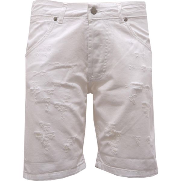 4050AG Bermuda Uomo OVER-D Off White Cotone Shorts Men-image