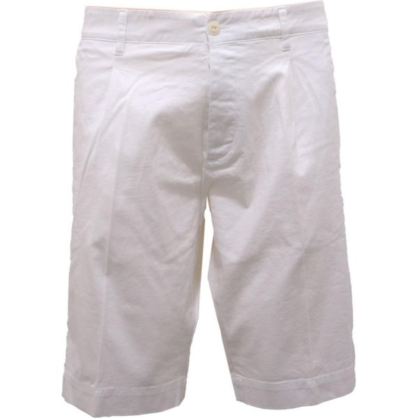 8353AI Bermuda Uomo OFFICINA36 Guido Men Cotone Shorts White-image