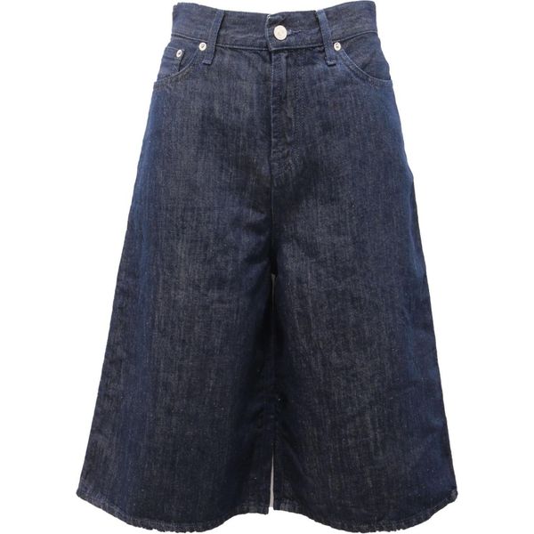 0982AL Bermuda Donna Roy Rogers Re Issue Woman Cotone/Linen Shorts Blue Denim-image