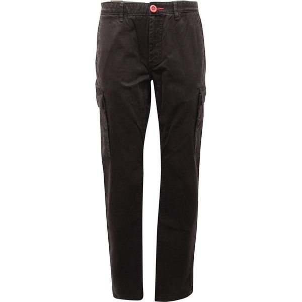 7764AQ Pantalone Cargo Uomo Fred Mello Slim Man Trousers Black Delavè-image