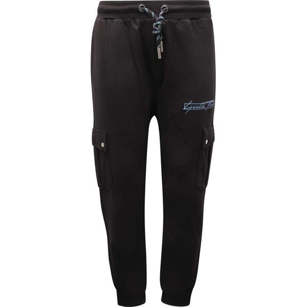 0651AT Pantalone Tuta Uomo Gaelle Man Cargo Pants Black-image