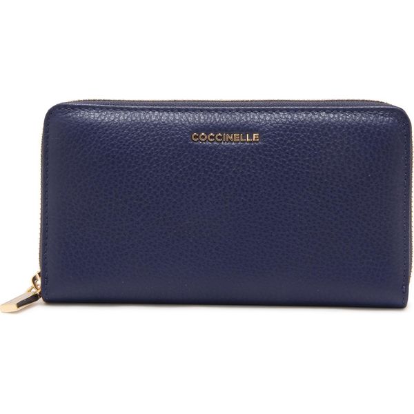 L8055 Portafoglio Coccinelle Metallic Soft Woman Wallet Blue 18X10Cm-image