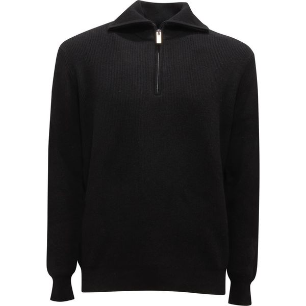 M6717 Maglione Uomo Paolo Pecora Man Wool Half Zip Sweater-image