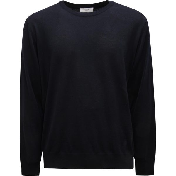 M8491 Maglione Uomo Become Man Wool Blend Sweater Blue-image