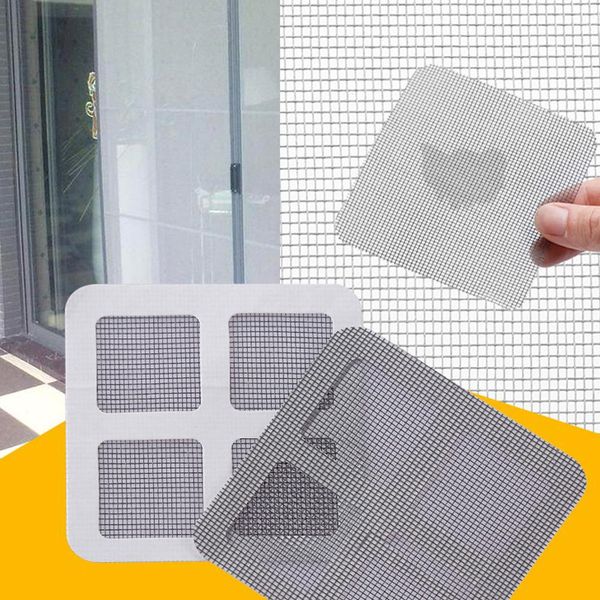 12 Pezzi Di Cerotti Di Riparazione Antizanzare Per La Casa Con Adesivo Forte Per Le Grate Di Porte E Finestre, 10 X 10 Cm-image