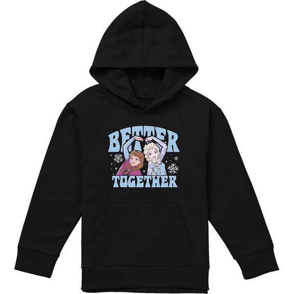 Frozen - Felpa Con Cappuccio "Better Together"" Per Bambini TV23290 (128) (Navy)"-image