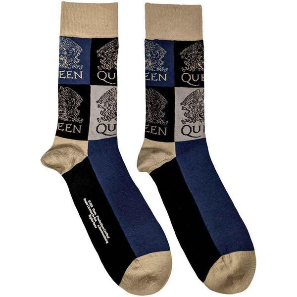 Queen - Calzini Alla Caviglia Per Uomo/Donna Unisex, Colori A Blocchi RO14687 (37 Eu - 40,5 Eu) (Blu Scuro)-image