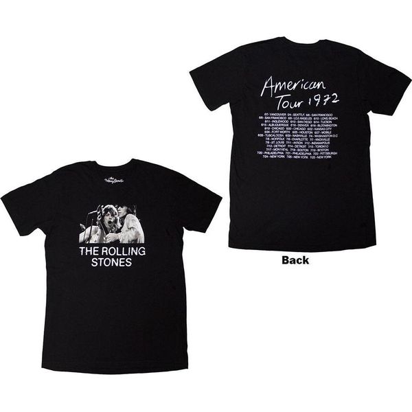 The Rolling Stones - Maglietta "Tour '72"" Per Uomo/Donna Unisex RO14602 (Xxl) (Nero)"-image