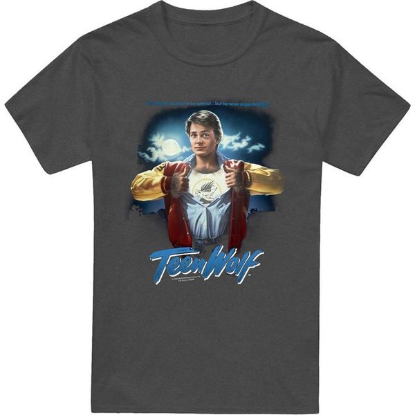 Teen Wolf - Maglietta Da Uomo/Donna Unisex, Screziata TV23361 (3XL) (Carbone)-image