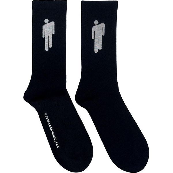 Billie Eilish - Calzini Alla Caviglia Per Uomo/Donna Unisex RO14638 (37 Eu - 40,5 Eu) (Nero/Bianco)-image