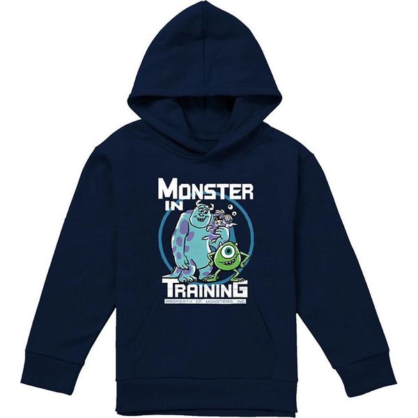 Monsters Inc - Felpa Con Cappuccio "In Training"" Per Bambini TV23232 (116) (Navy)"-image