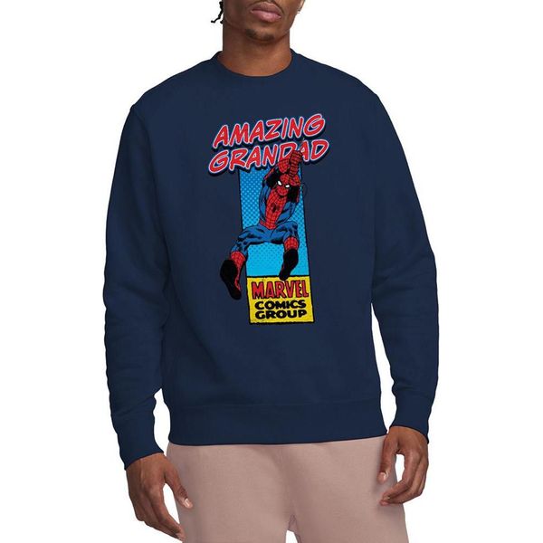 Marvel Comics - Maglietta "Amazing Grandad"" Per Bambini TV23495 (Xxl) (Marine)"-image