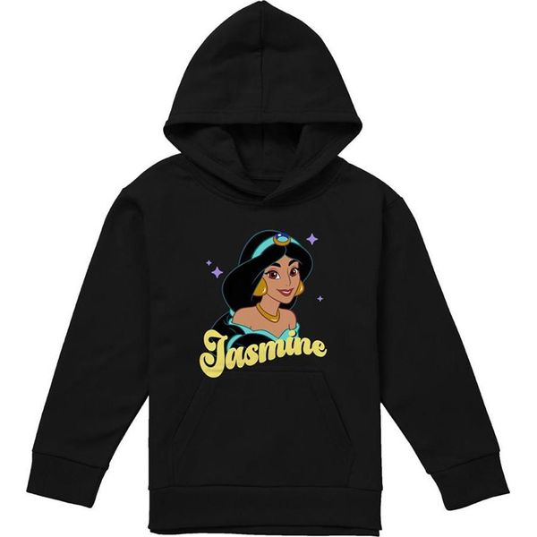 Disney Princess - Felpa Con Cappuccio Per Bambini TV23279 (128) (Nero)-image