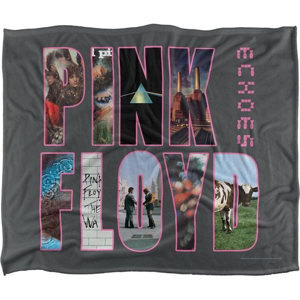 Pink Floyd - Coperta, Setosa, Morbidissima TV23553 (Taglia Unica) (Grigio/Colore)-image
